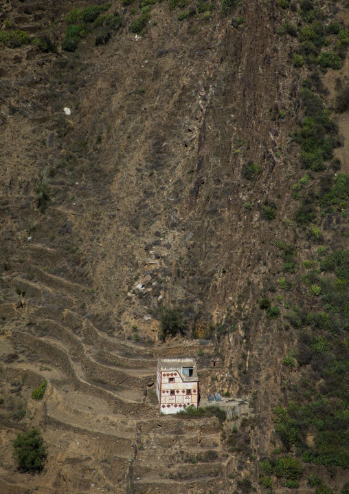 Traditional house in the mountain, Jizan Province, Addayer, Saudi Arabia
