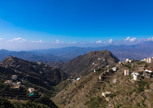 Modern village in the mountains, Jizan Province, Addayer, Saudi Arabia