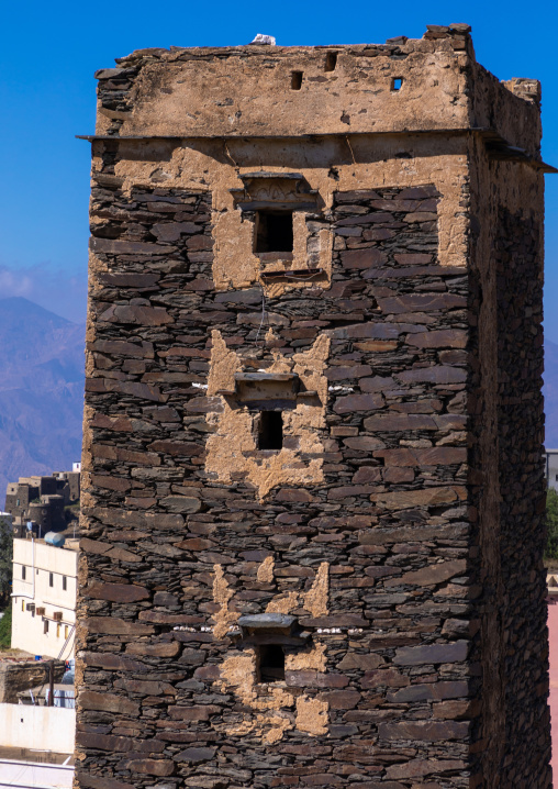 Stone watchtower, Jizan Province, Addayer, Saudi Arabia