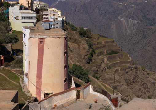 Traditional mud house, Jizan Province, Addayer, Saudi Arabia