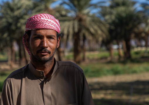 Portrait of a saudi farmer, Najran Province, Najran, Saudi Arabia