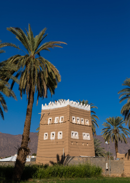 Traditional old mud house, Najran Province, Najran, Saudi Arabia