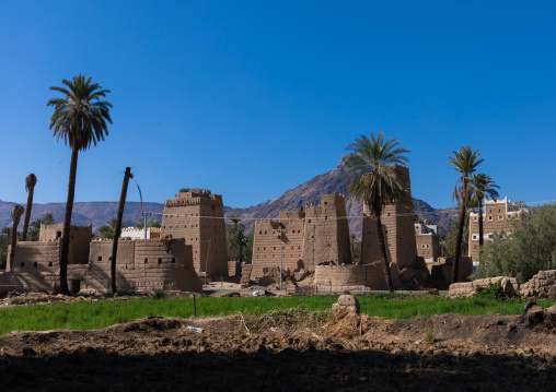 Old village of traditional mud houses, Najran Province, Najran, Saudi Arabia