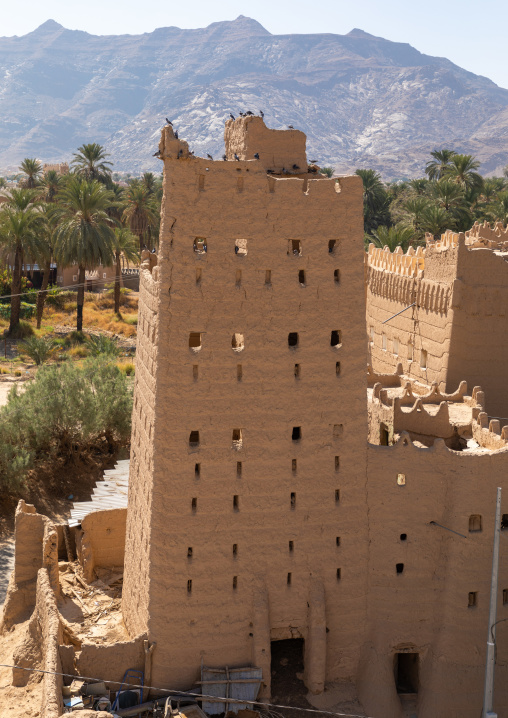 Traditional old mud house, Najran Province, Najran, Saudi Arabia