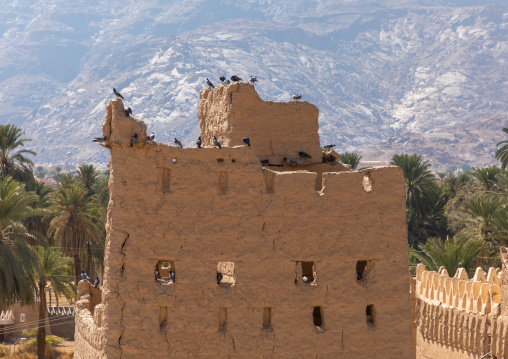Traditional old mud house, Najran Province, Najran, Saudi Arabia