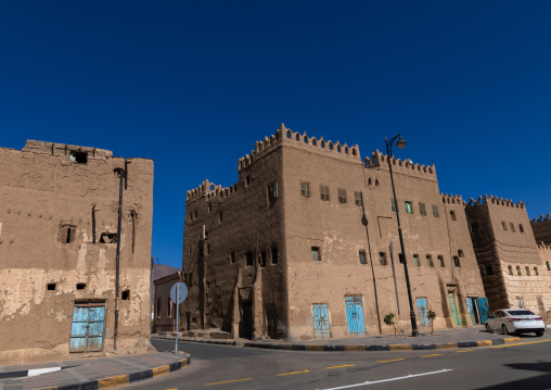 Traditional mud houses in the city center, Najran Province, Najran, Saudi Arabia