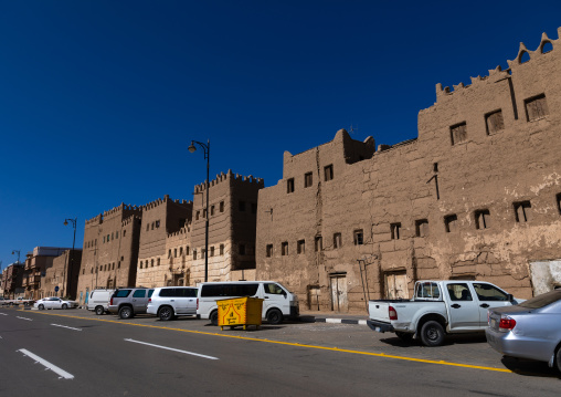 Last traditional mud houses in the city center, Najran Province, Najran, Saudi Arabia