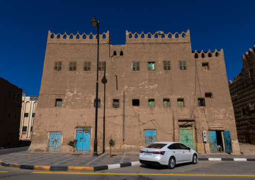 Last traditional mud houses in the city center, Najran Province, Najran, Saudi Arabia