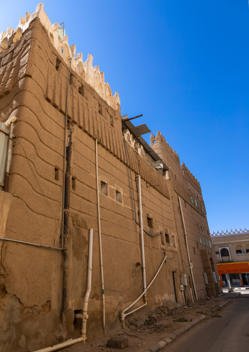 Last traditional mud houses in the city center, Najran Province, Najran, Saudi Arabia