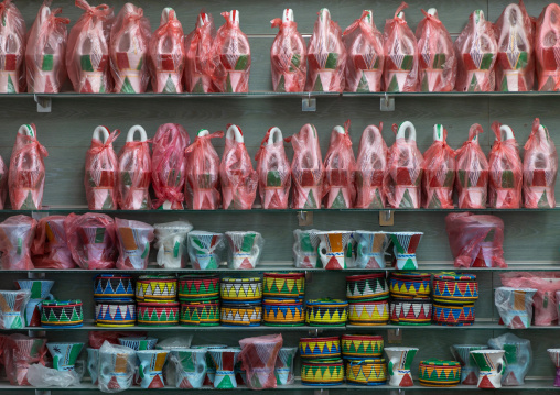 Insence burners for sale in a souvenirs shop, Najran Province, Najran, Saudi Arabia
