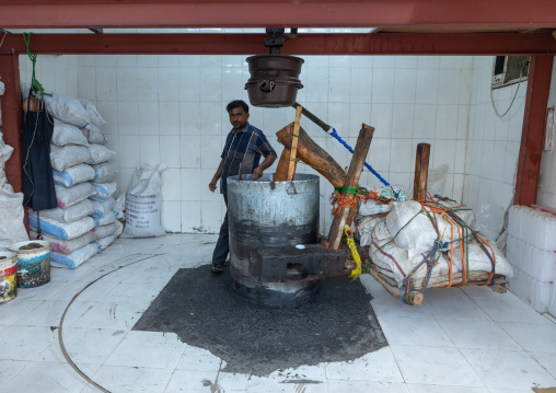 Millstone for sesam oil, Asir province, Muhayil, Saudi Arabia