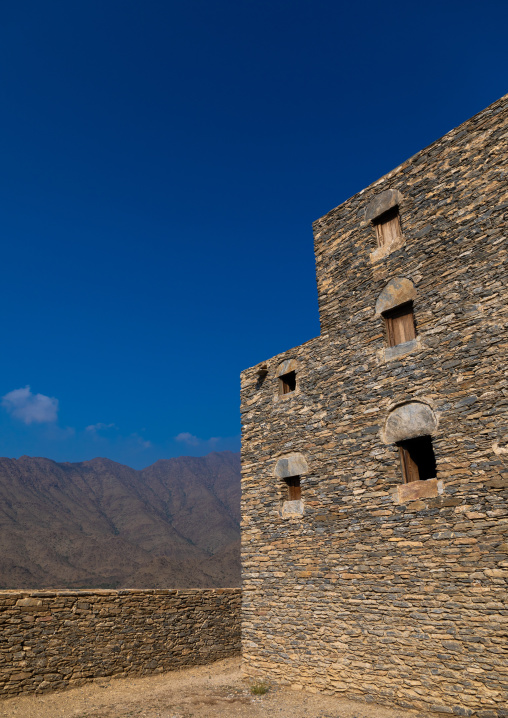 Stone house in Dhee Ayn marble village, Al-Bahah region, Al Mukhwah, Saudi Arabia
