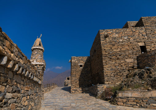 Mosque in Dhee Ayn marble village, Al-Bahah region, Al Mukhwah, Saudi Arabia