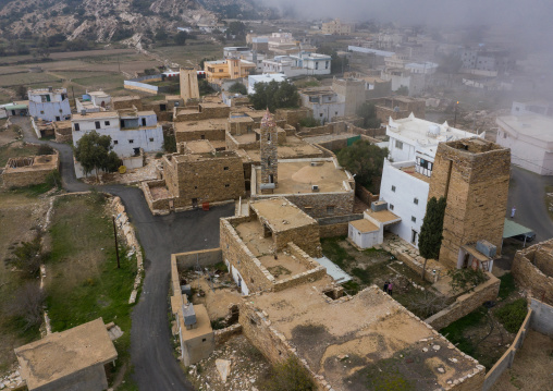 Fortified stone houses, Asir province, Tanomah, Saudi Arabia