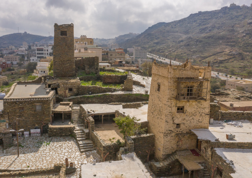 Al-Namas fort aerial view, Al-Bahah region, Altawlah, Saudi Arabia