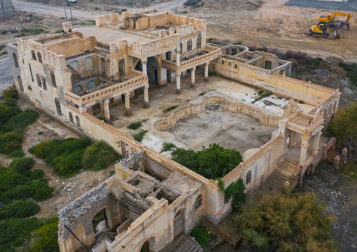 Abandoned Abdullah al-Suleiman palace, Mecca province, Taïf, Saudi Arabia