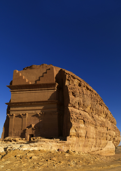 Qasr al-Farid tomb of Lihyan son of Kuza in Madain Saleh, Al Madinah Province, Alula, Saudi Arabia