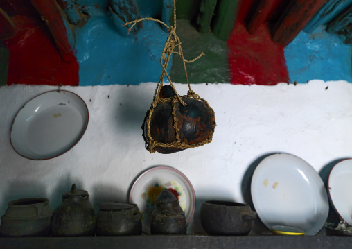 Kitchen of an old house, Rijal Almaa Province, Rijal Alma, Saudi Arabia