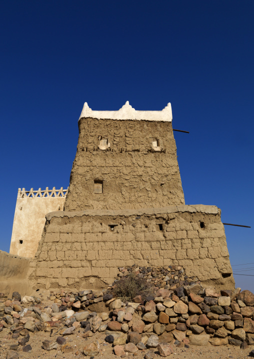 Traditional clay and silt homes in a village, Asir province, Ahad Rufaidah, Saudi Arabia
