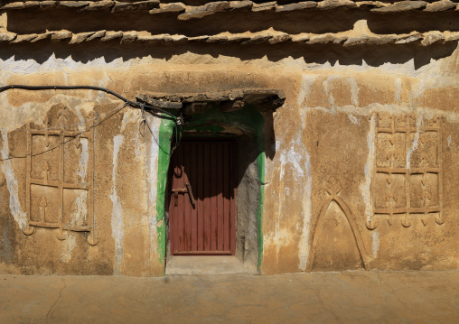 Mosque in a village, Asir province, Ahad Rufaidah, Saudi Arabia