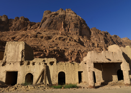 The old town in the middle of the wadi al-qura, Al Madinah Province, Alula, Saudi Arabia