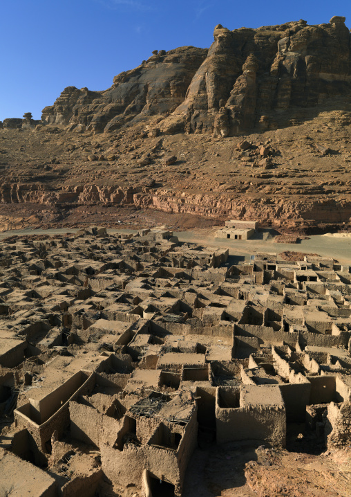 The old town in the middle of the wadi al-qura, Al Madinah Province, Alula, Saudi Arabia
