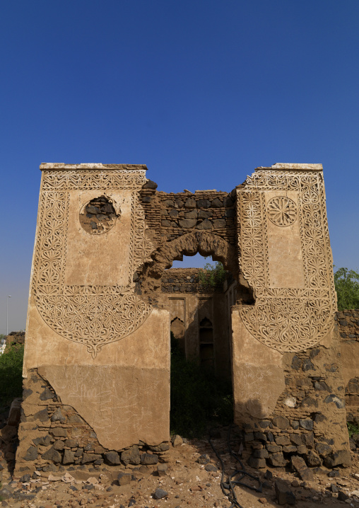 Idriss palace gypsum decoration, Jizan Province, Jizan, Saudi Arabia