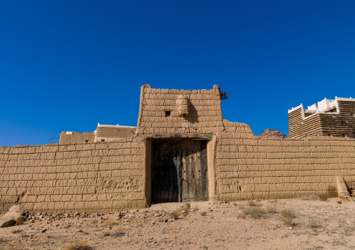Traditional clay and silt homes in a village, Asir Province, Ahad Rafidah, Saudi Arabia