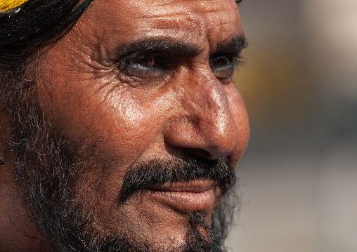 Portrait of an asiri flower man, Asir province, Al Farsha, Saudi Arabia