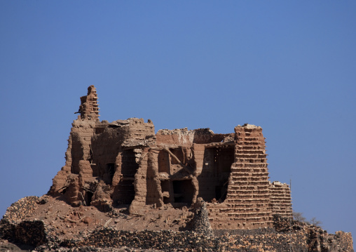 Old house in ruins, Asir province, Sarat Abidah, Saudi Arabia