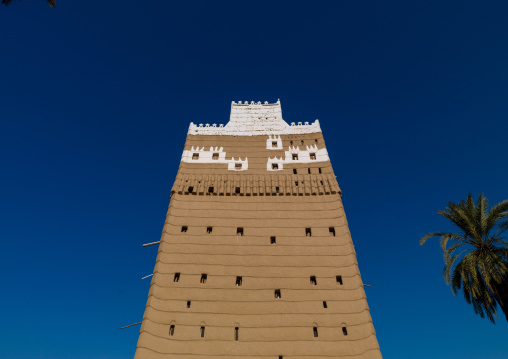 Traditional mud-bricks house, Najran Province, Najran, Saudi Arabia