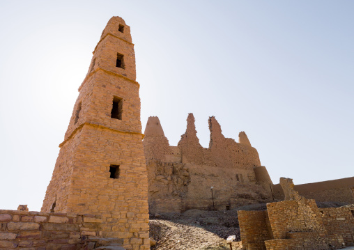 Omar ibn al-khattab mosque minaret, Al-Jawf Province, Dumat Al-Jandal, Saudi Arabia