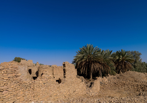Stone and mud-brick qasr marid, Al-Jawf Province, Dumat Al-Jandal, Saudi Arabia