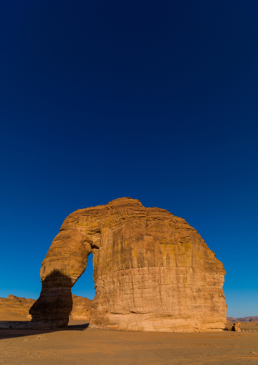 Elephant rock in madain saleh archaeologic site, Al Madinah Province, Al-Ula, Saudi Arabia