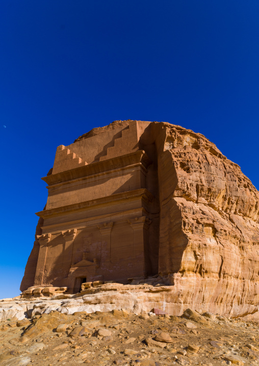 Qsar farid nabataean tomb in madain saleh archaeologic site, Al Madinah Province, Al-Ula, Saudi Arabia