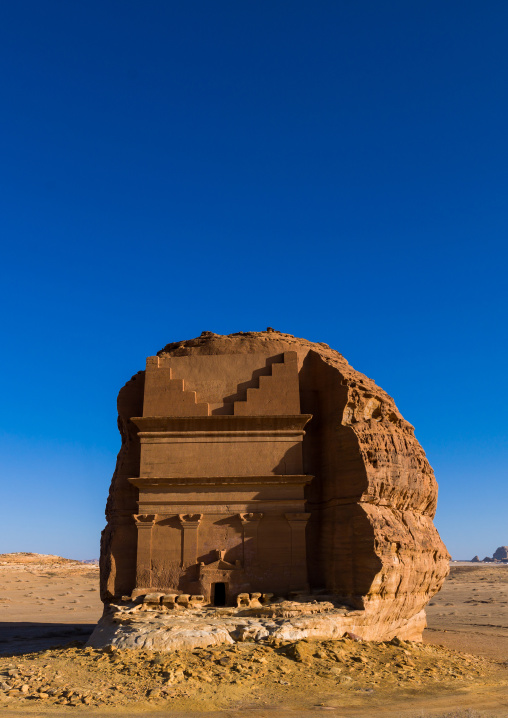 Qsar farid nabataean tomb in madain saleh archaeologic site, Al Madinah Province, Al-Ula, Saudi Arabia