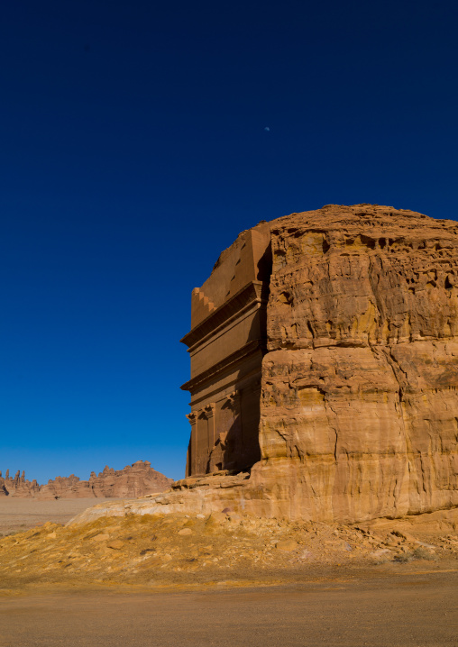 Qsar farid nabataean tomb in madain saleh archaeologic site, Al Madinah Province, Al-Ula, Saudi Arabia
