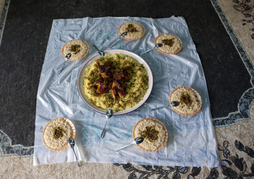 Traditional food made of rice, Al-Jawf Region, Al-Jawf, Saudi Arabia