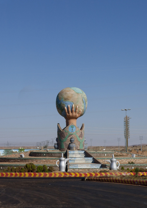 Roundabout, Al-Jawf Province, Sakaka, Saudi Arabia