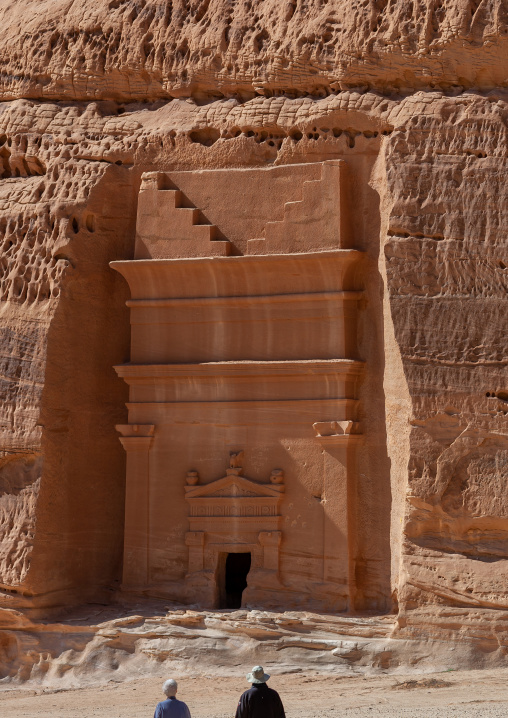 Nabataean tomb in madain saleh archaeologic site, Al Madinah Province, Al-Ula, Saudi Arabia
