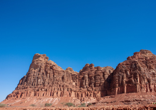 Landscape with hills around madain saleh archaeologic site, Al Madinah Province, Al-Ula, Saudi Arabia