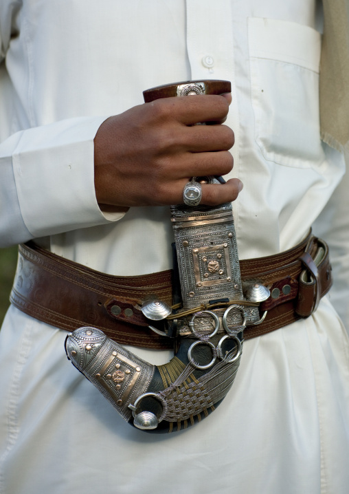 Saudi man man with Jambyia, Fifa Mountains, Al-Sarawat, Saudi Arabia