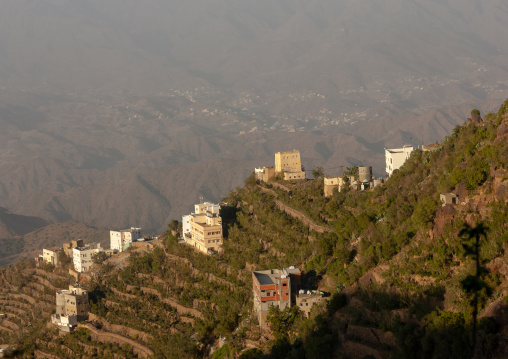 Village in the mountains near the yemeni border, Al-Sarawat, Fifa Mountains, Saudi Arabia