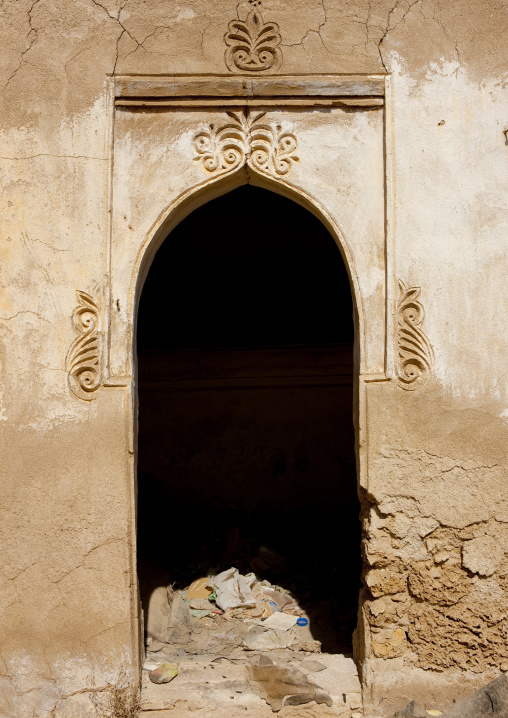 Old ottoman door of a house, Red Sea, Farasan, Saudi Arabia