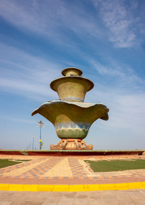 Bowl shap roundabout, Jizan Region, Jizan, Saudi Arabia