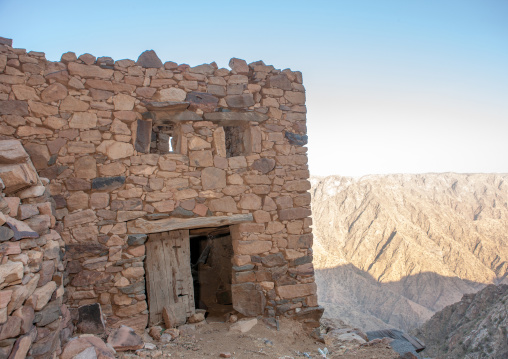Old stones village near the yemeni border, Asir Province, Aseer, Saudi Arabia
