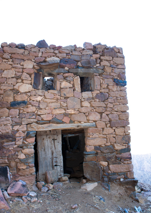 Old stones village near the yemeni border, Asir Province, Aseer, Saudi Arabia