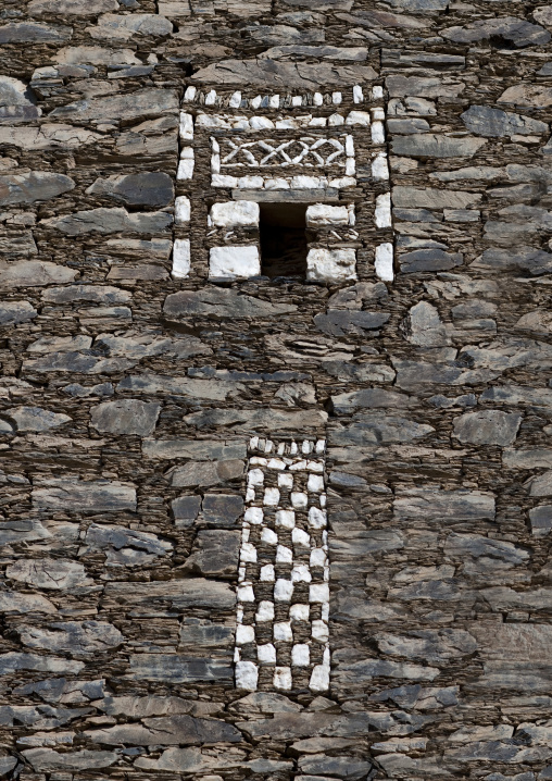 Multi-storey houses made of stones, Rijal Almaa Province, Rijal Alma, Saudi Arabia