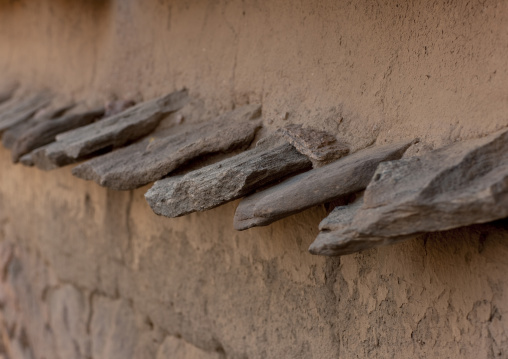 Traditional old mud house, Najran Province, Najran, Saudi Arabia