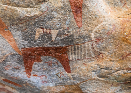 Cave paintings and petroglyphs depicting cows, Woqooyi Galbeed, Laas Geel, Somaliland